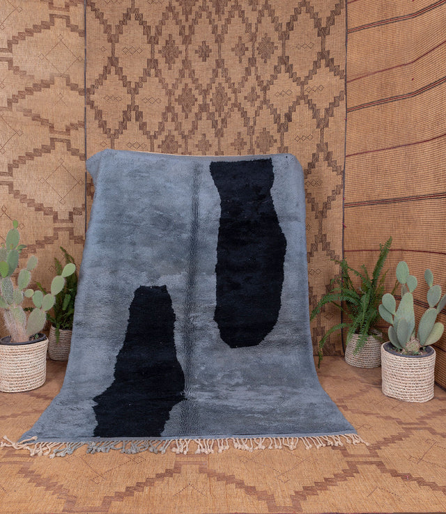 Order by Size: Moroccan Hand-Knotted Mrit Rug (Hajiba)