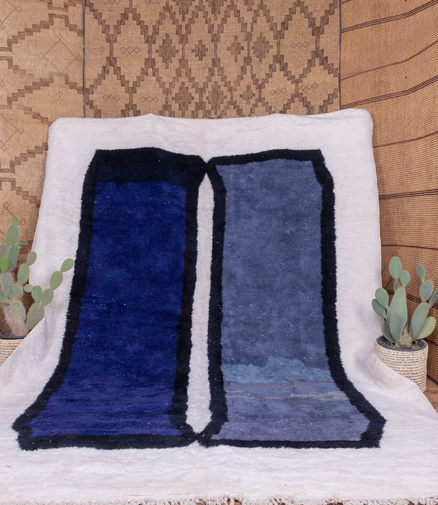 Order by Size: Moroccan Mrit Rug (Salma)
