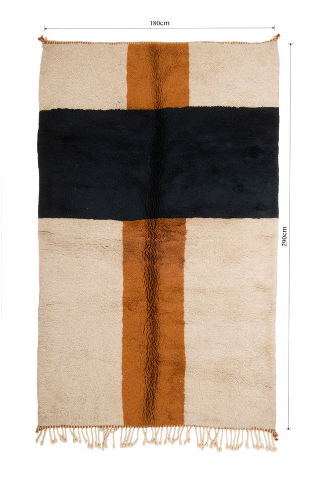 Order by Size: Moroccan Hand-Knotted Mrit Rug (Hakima)