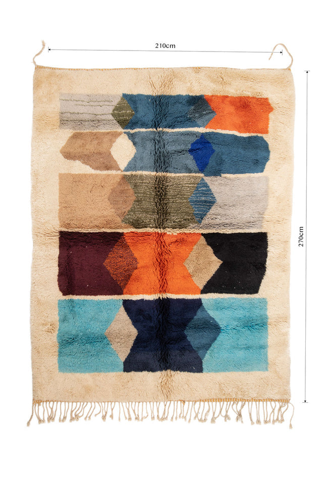 Order by Size: Moroccan Mrit Rug (Lamia)