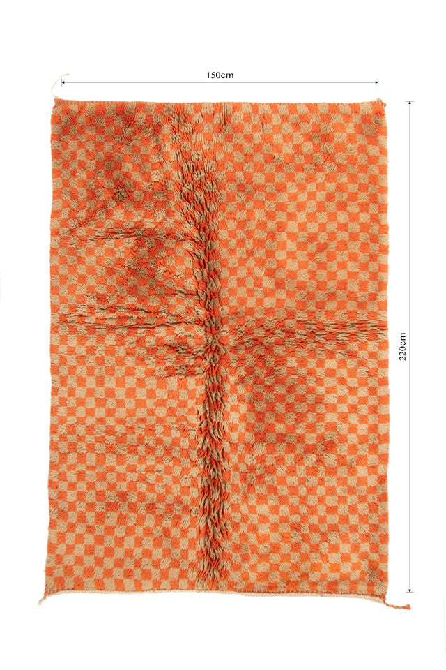 Order by Size: Moroccan Mrit Rug (Maysam)