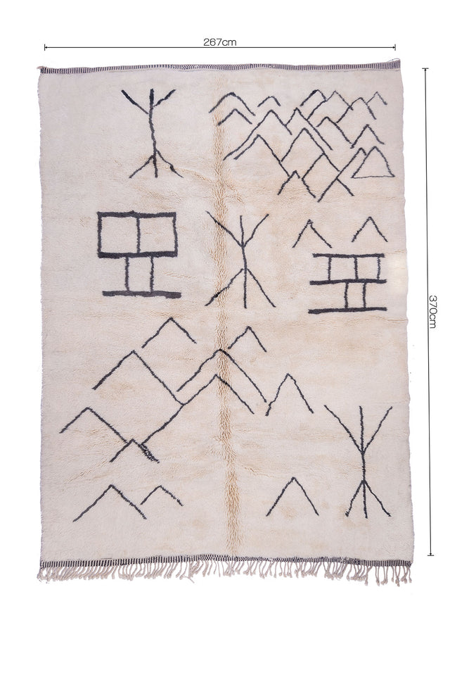 Order by Size: Moroccan Mrit Rug (Fanna )