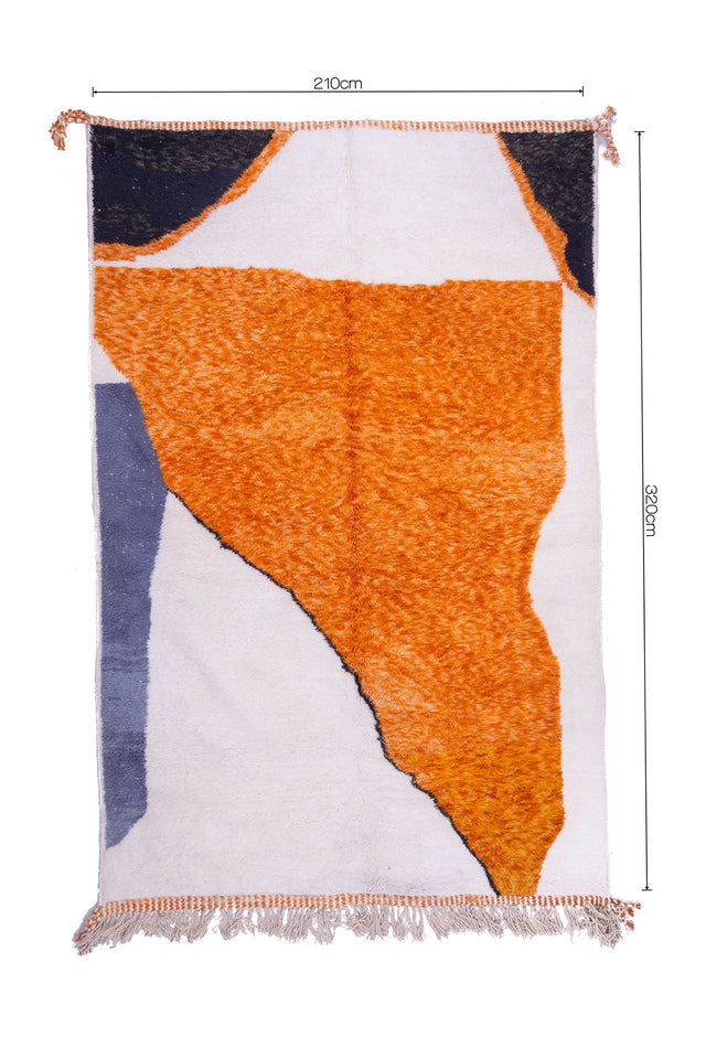 Order by Size: Moroccan Hand-Knotted Mrit Rug (Maram)