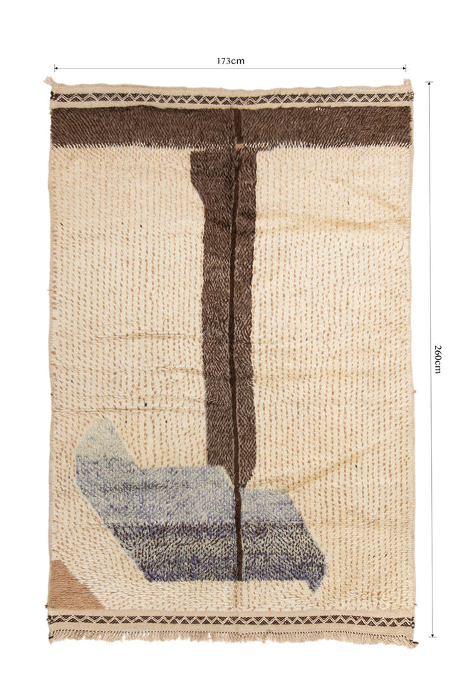 Order by Size: Moroccan Hand-Knotted Mrit Rug (Fouzia)