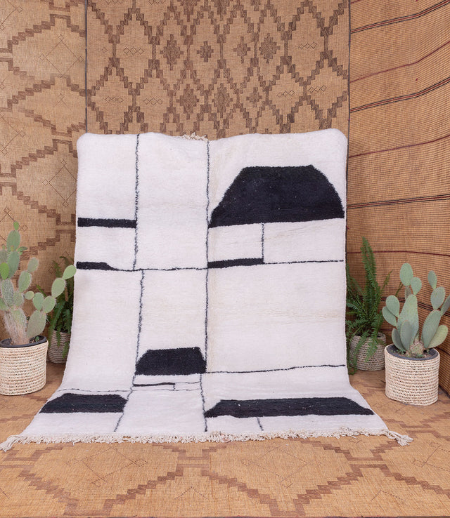 Order by Size: Moroccan Hand-Knotted Mrit Rug (Farah)