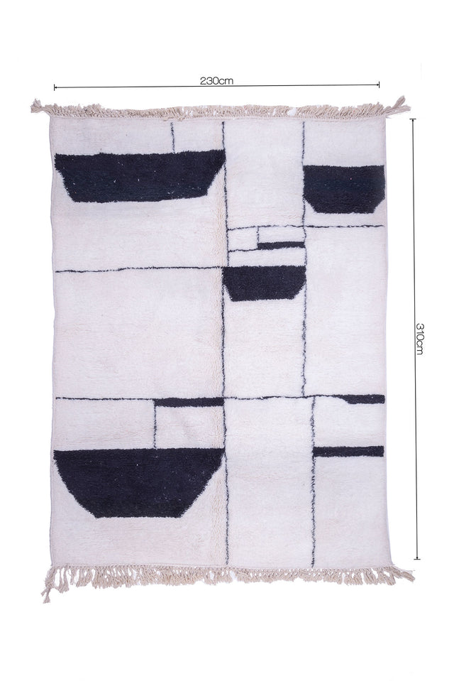 Order by Size: Moroccan Hand-Knotted Mrit Rug (Farah)