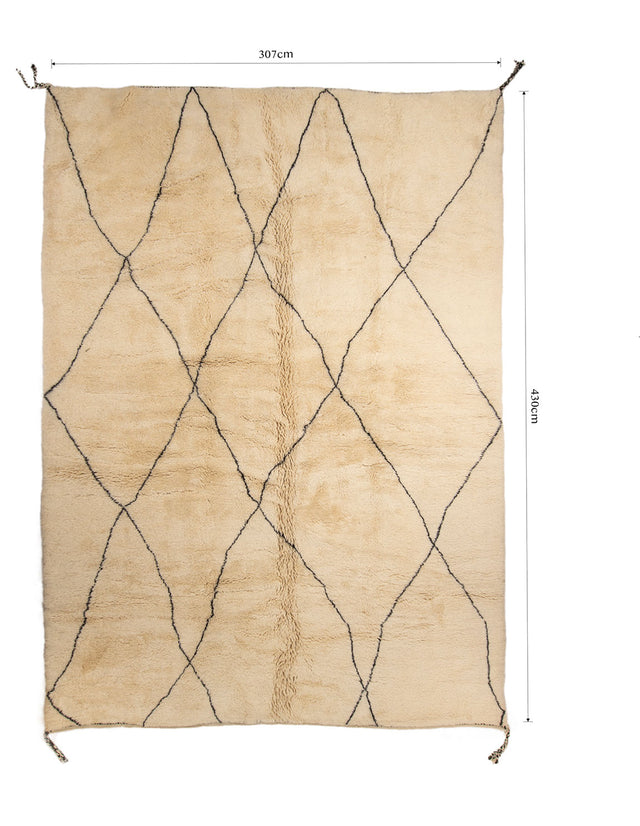 Order by Size: Moroccan Mrit Rug (Touria)