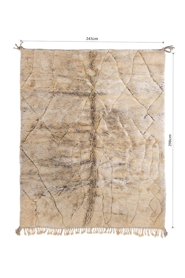 Order by Size: Moroccan Mrit Rug (zoubida)
