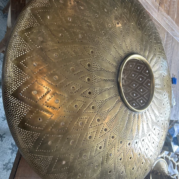 Order by Size : Moroccan Handmade Brass Ceiling Pendant Light (Firdaus)