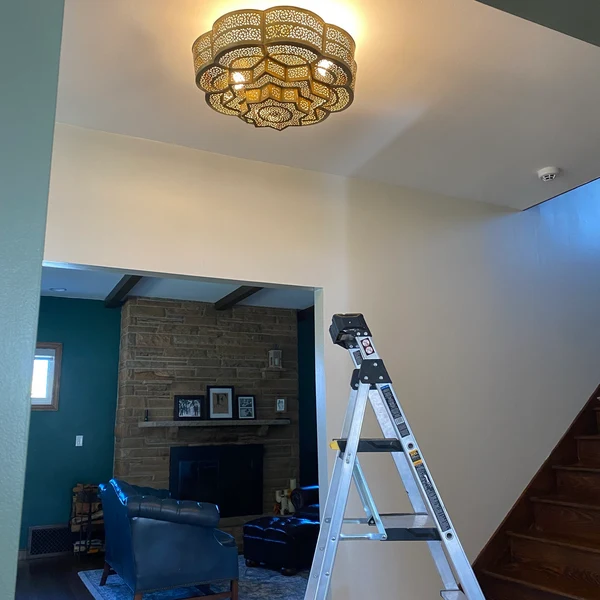 Order by Size : Moroccan Handmade Brass Ceiling Pendant Light (Ulfah)