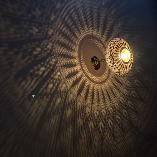 Order by Size : Moroccan Handmade Brass Ceiling Pendant Light (Sadiya)