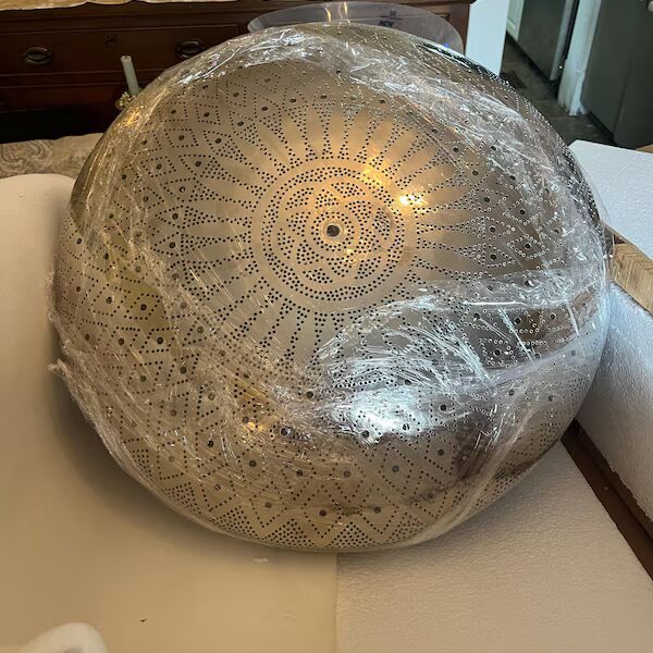 Order by Size : Moroccan Handmade Brass Ceiling Pendant Light (Sadiya)