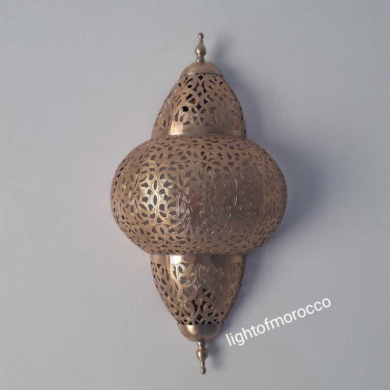 Moroccan handmade sconce brass wall light (Amalina )