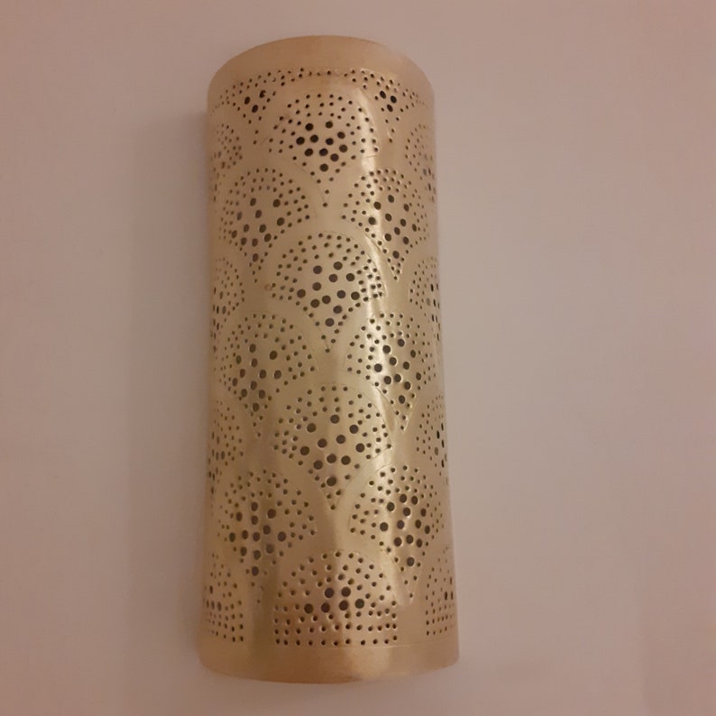 Order by Size : Moroccan handmade sconce brass wall light (Ranya)