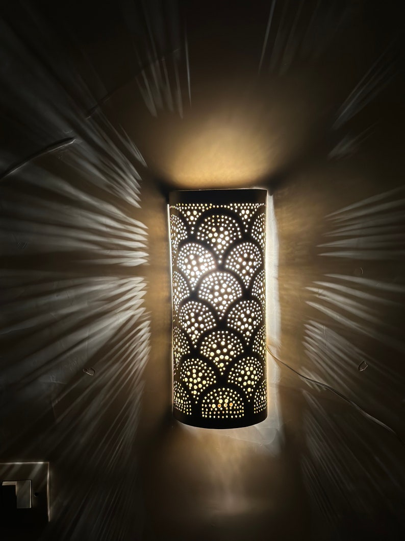 Order by Size : Moroccan handmade sconce brass wall light (Ranya)