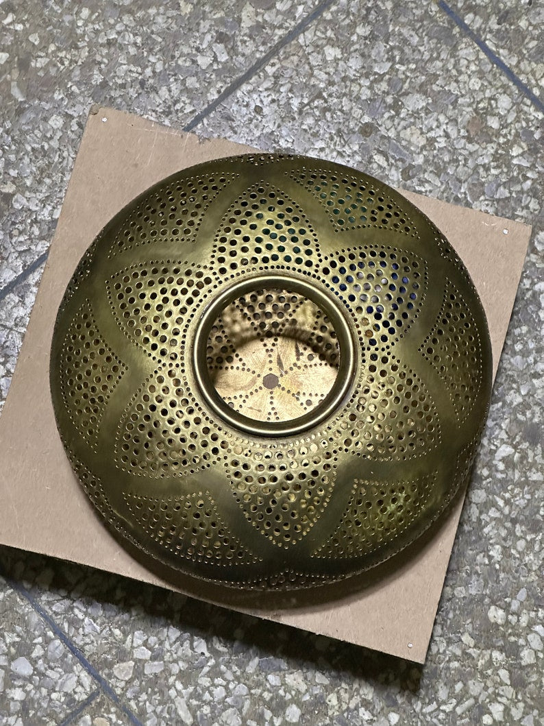 Order by Size : Moroccan Handmade Brass Ceiling Pendant Light (Fariha)