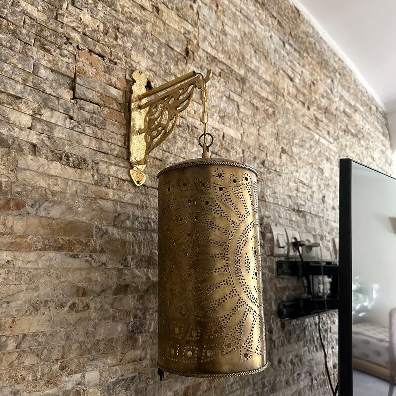 Order by Size : Moroccan handmade sconce brass wall light ( Safa )