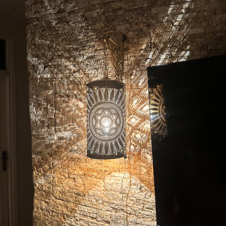 Order by Size : Moroccan handmade sconce brass wall light ( Safa )