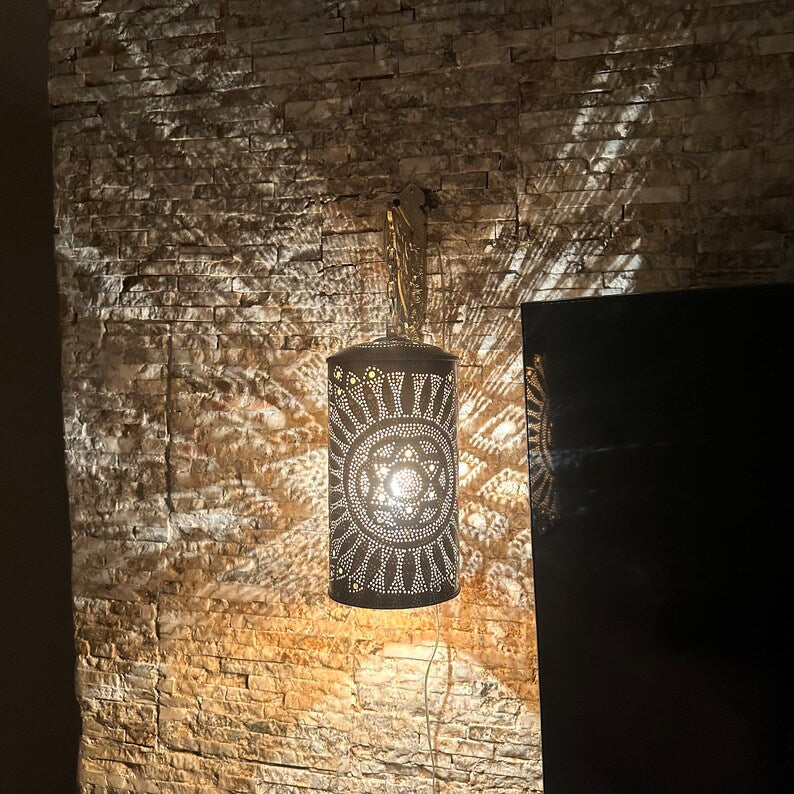 Order by Size : Moroccan handmade sconce brass wall light ( Safa )