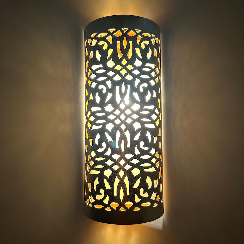Order by Size : Moroccan handmade sconce brass wall light ( Noora )