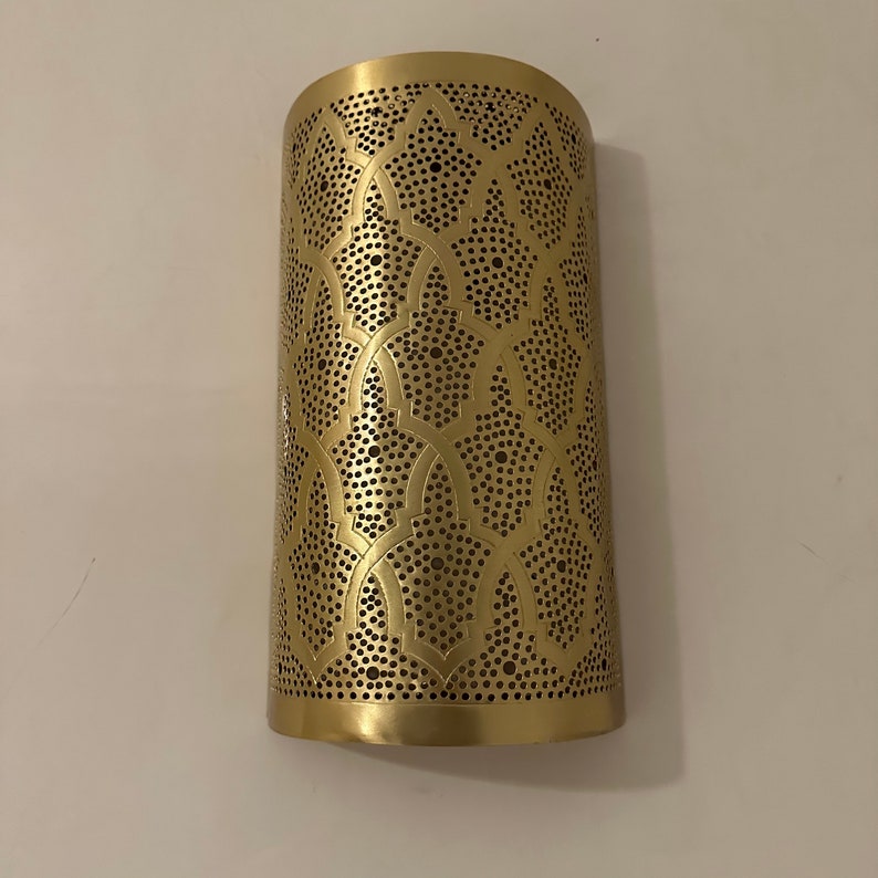Order by Size : Moroccan handmade sconce brass wall light ( Ayat )