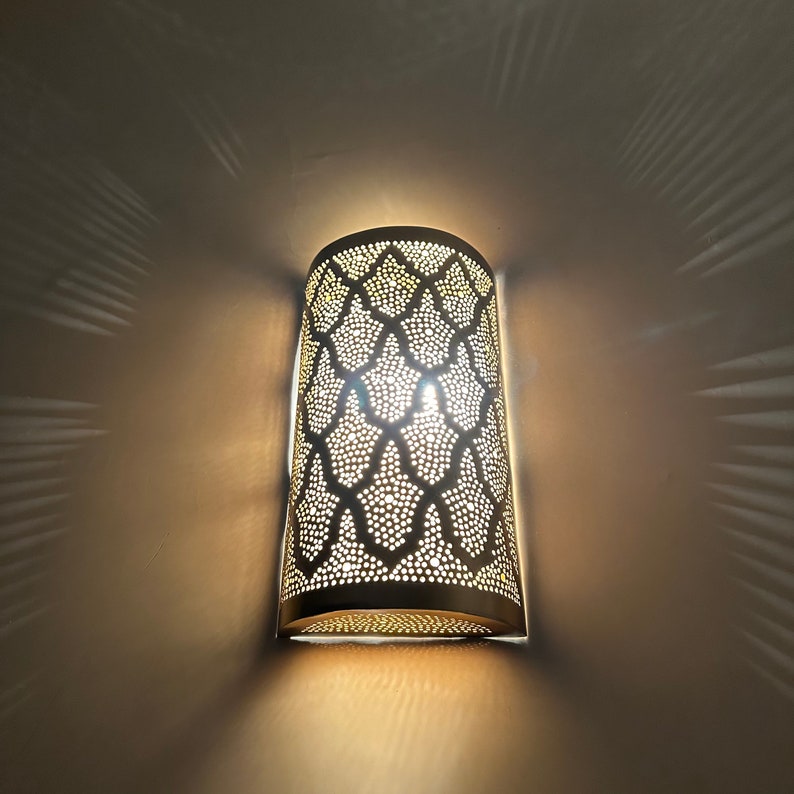 Order by Size : Moroccan handmade sconce brass wall light ( Ayat )