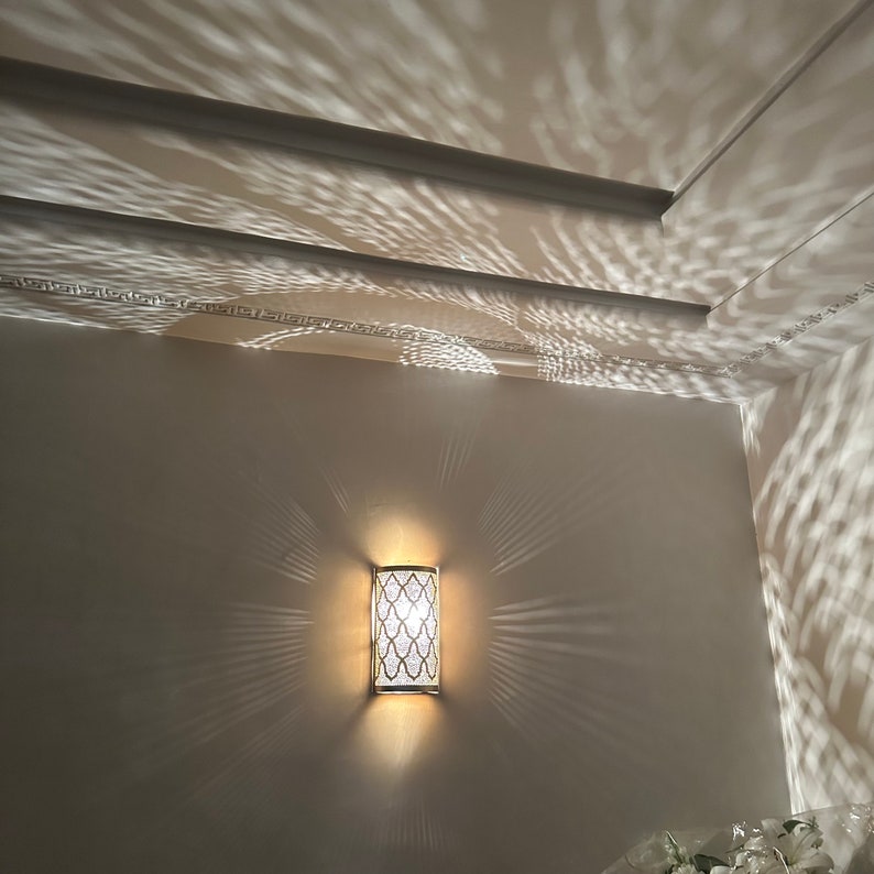 Order by Size : Moroccan handmade sconce brass wall light ( Ayat )