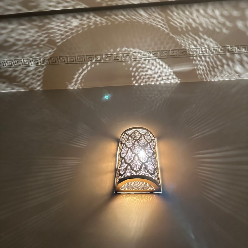 Order by Size : Moroccan handmade sconce brass wall light ( Ayat )