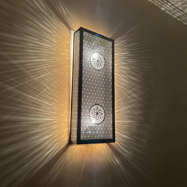Order by Size : Moroccan handmade sconce brass wall light (Lamia)