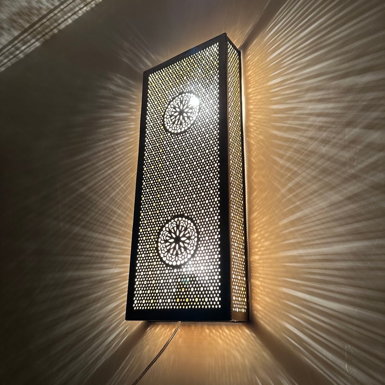 Order by Size : Moroccan handmade sconce brass wall light (Lamia)
