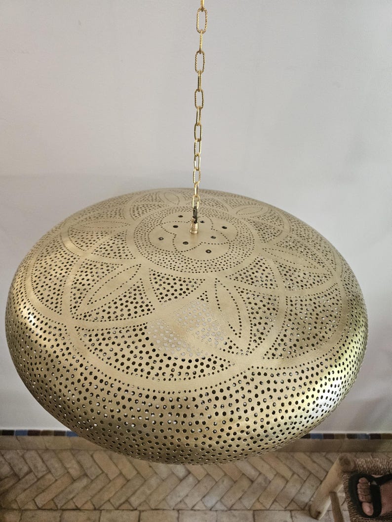 Order by Size : Moroccan handmade brass Ceiling pendant light ( Najwa )