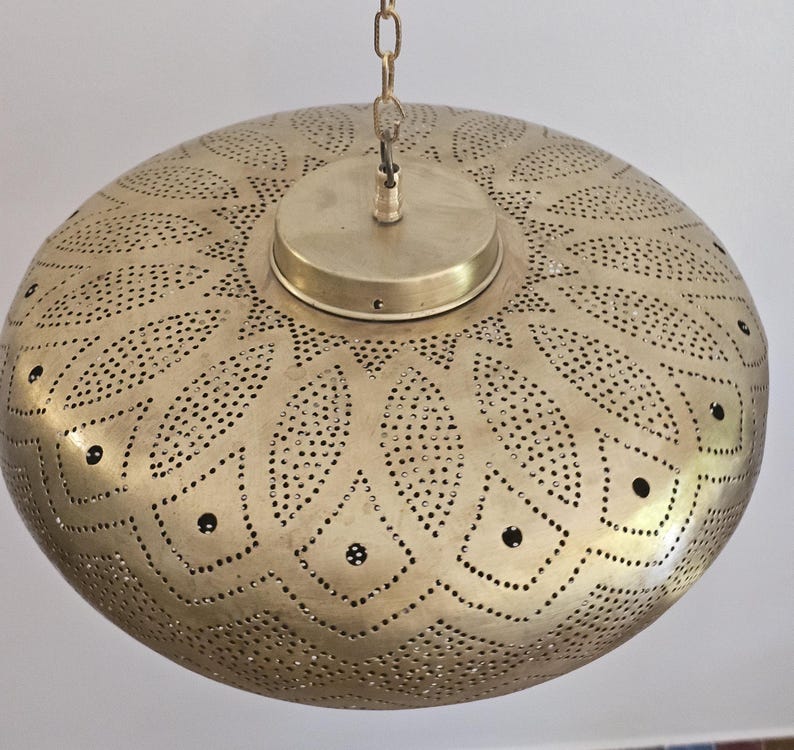 Order by Size : Moroccan handmade brass Ceiling pendant light (Aalia)