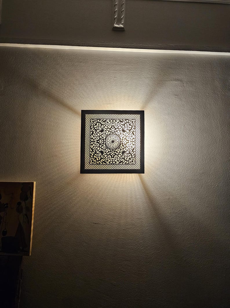 Order by Size : Moroccan handmade brass wall light lamp (dakhla)