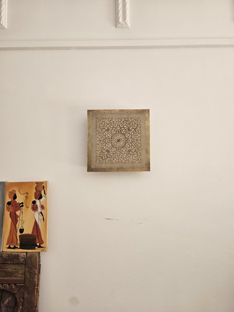 Order by Size : Moroccan handmade brass wall light lamp (dakhla)