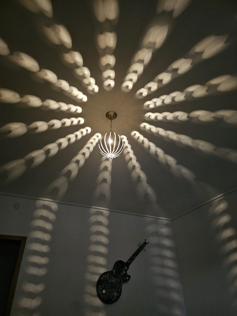 Order by Size : Moroccan Handmade Brass Ceiling Pendant Light (Riham)