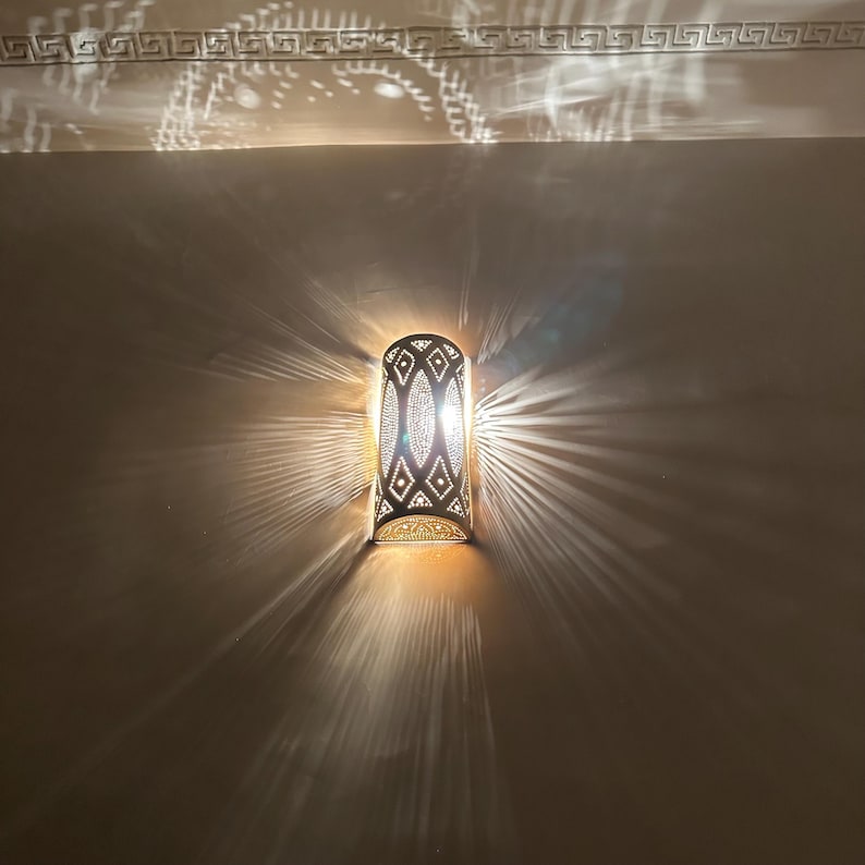 Order by Size : Moroccan handmade sconce brass wall light ( Iqra )