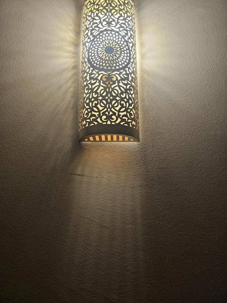 Moroccan handmade sconce brass wall light (aghroud)