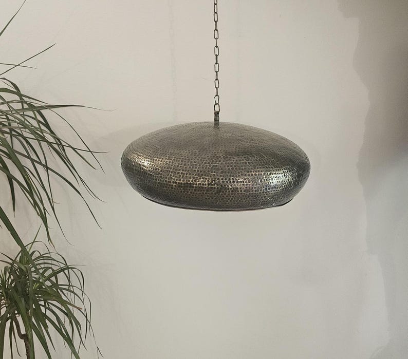 Order by Size : Moroccan Handmade Brass Pendant Lamp (Fann)