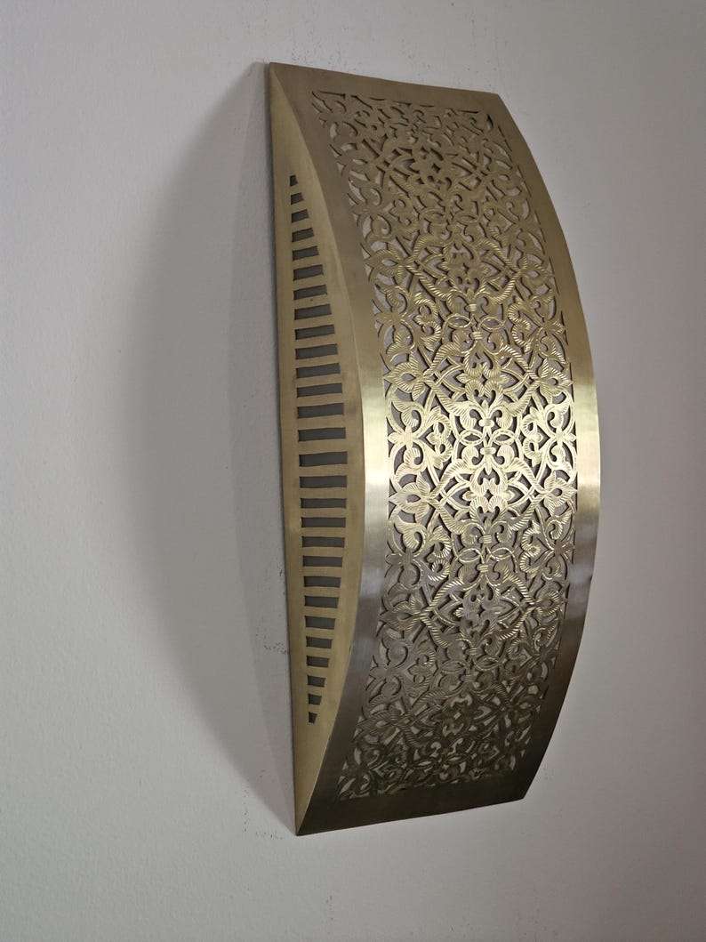 Moroccan handmade sconce brass wall light (kenza)