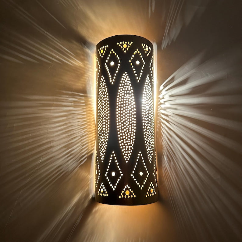 Order by Size : Moroccan handmade sconce brass wall light ( Iqra )