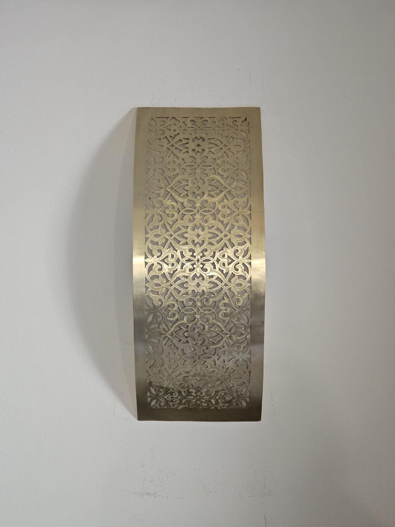 Moroccan handmade sconce brass wall light (kenza)