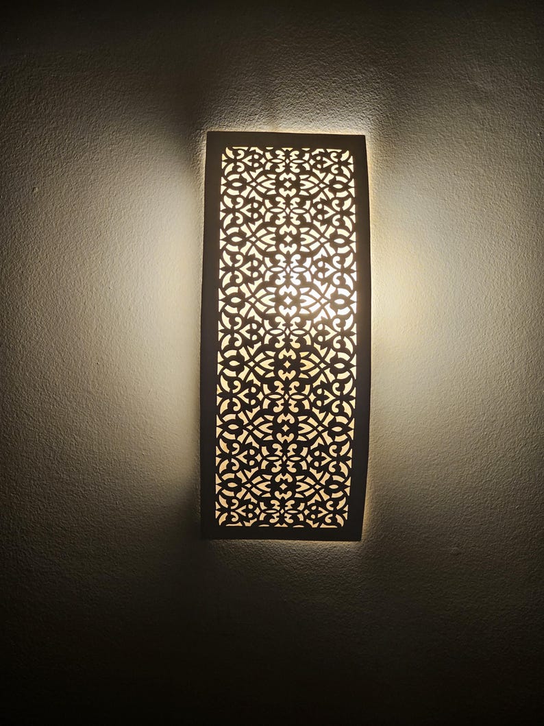 Moroccan handmade sconce brass wall light (kenza)