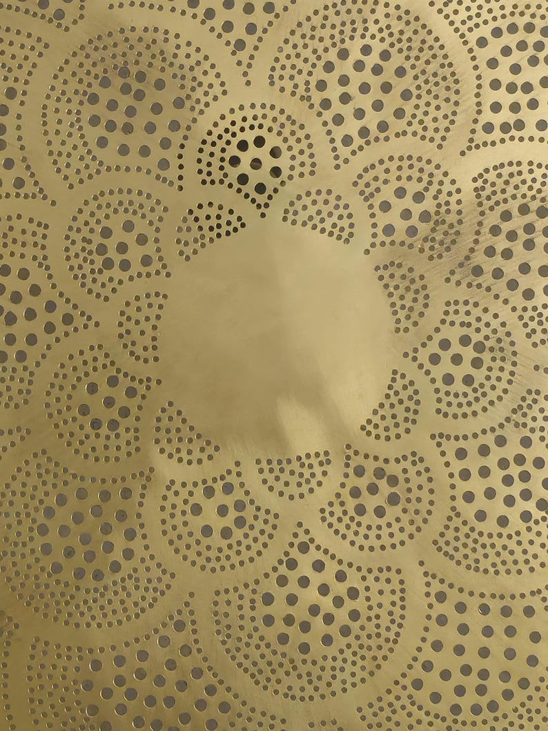 Order by Size : Moroccan handmade brass round wall light lamp (Tamraght)