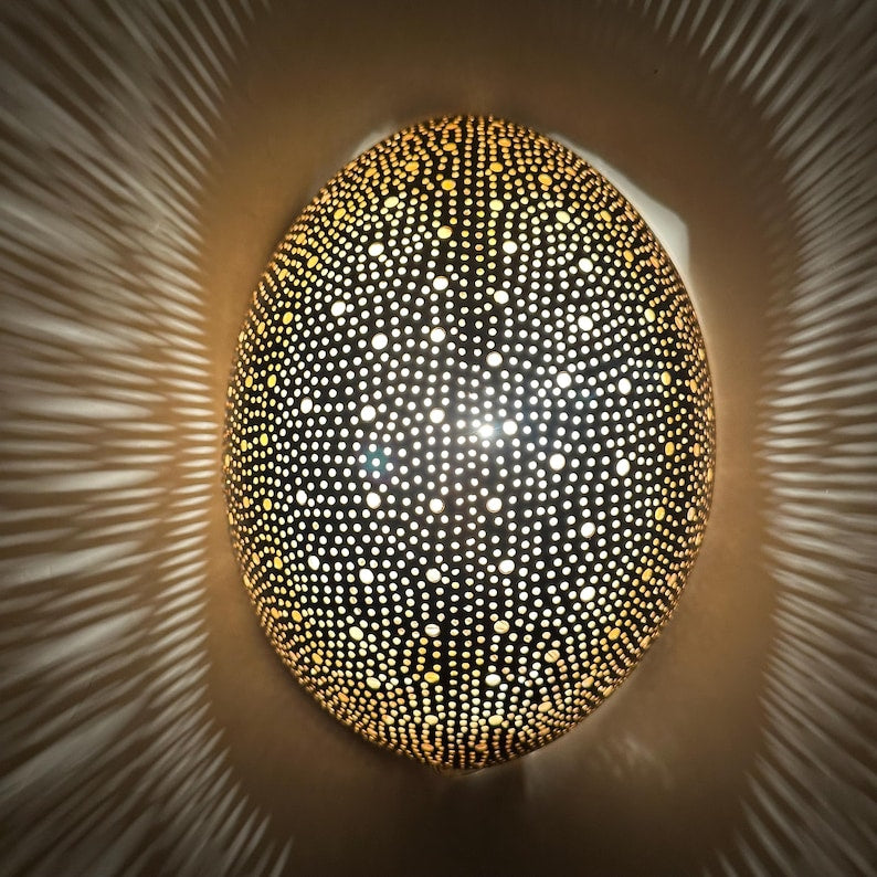 Moroccan handmade sconce brass wall light (arfoud)