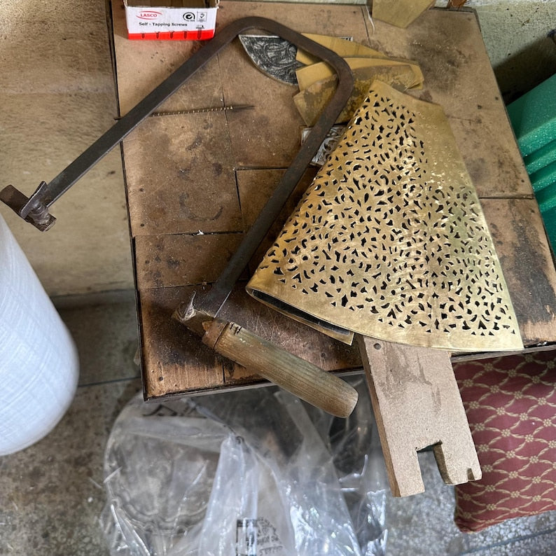 Moroccan handmade sconce brass wall light (Eman)