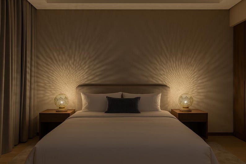 Order by Size : Moroccan Handmade Brass Table Lamp (Leila)