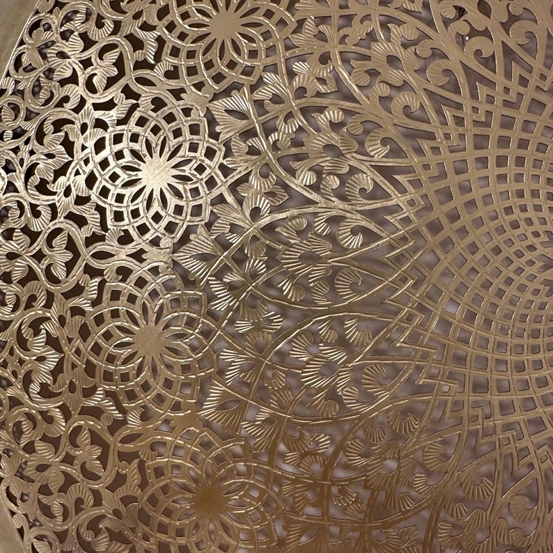 Order by Size : Moroccan handmade brass round wall light lamp (zagora)