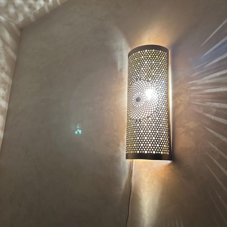 Order by Size : Moroccan handmade sconce brass wall light (Nayla )