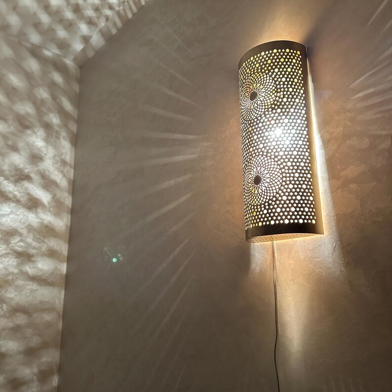 Order by Size : Moroccan handmade sconce brass wall light ( Talia )
