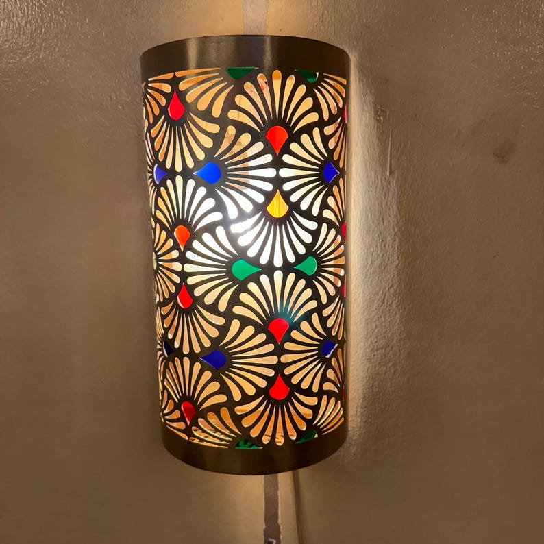 Order by Size : Moroccan handmade sconce brass wall light (Abeer )